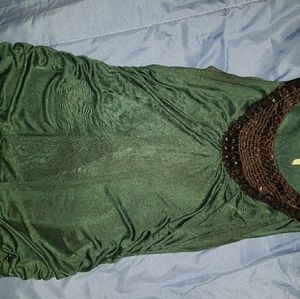 Hunter Green beaded top
